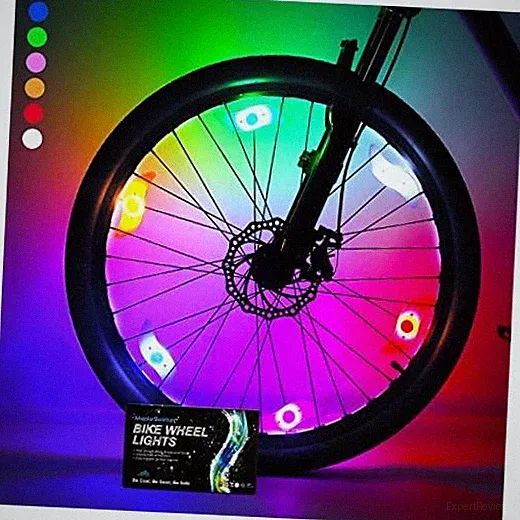 6-Pack Multi-Color Bike Wheel Spoke Lights - Batteries Included