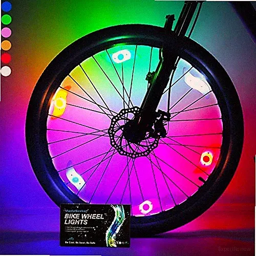 Bike Wheel Spoke Lights 6-Pack with Batteries Included, Kid 6-Pack Multi-color