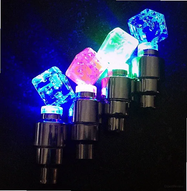 DICE (2x 4x) LED Valve Cap Bicycle Bike Wheel Tire Light Spoke Lamp Motorcycle