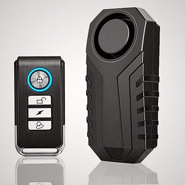 Wireless Anti-Theft Vibration Motorcycle Bike Alarm Remote Waterproof Bicycle US